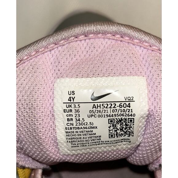 Nike Youth Air Max Axis GS Arctic Pink Particle Gray AH5222-604 Size 4 - Picture 7 of 7